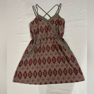 Xhilaration Multicolor Diamond Pattern Mini Dress